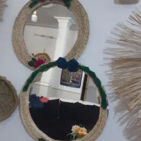 انواع مختلف دیوار کوب حصیری هدیه مادر|آینه|قم, میرزائیه|دیوار