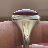 عقیق سرخ یمنی اعلا با رکاب دست ساز مدل بحرینی|جواهرات|تهران, قصر فیروزه ۱|دیوار