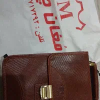 کیف چرم دستی قهوه ای نو