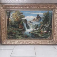 دو عدد تابلو دست باف تبریز