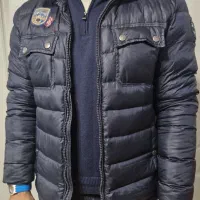 کاپشن پر سرمه ای رنگ