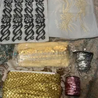 نوار پولکی و برچسب پارچه