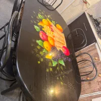 میز غذا خوری فلزی۶نفره