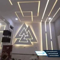 اجرای سقف کاذب کناف ماربل شیت