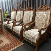 مبل کتیبه رز چوب گردو|مبلمان خانگی و میز عسلی|کرمان, |دیوار