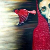 تابلو نقاشی خاص(نقاشی روی لباس)