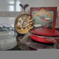 ماهیتابه، گلدون دکوری،نعلبکی شیشهای فرانسوی