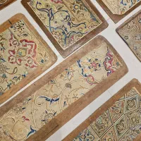 نقشه قالی قدیمی ،طراحی رنگ امیزی کاردست