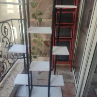استند گل  فلزی چوبی  نو نو