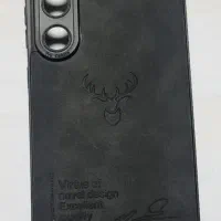 کاور s24 fe  مشکی طرح گوزن