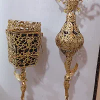 ست گلدان سطل برنز رومیزی ایستاده برنج برنزی دکور