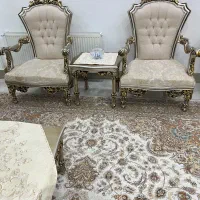 مبلمان ۹ نفره کلاسیک|مبلمان خانگی و میز عسلی|چاف و چمخاله, |دیوار