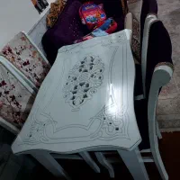 سرویس چوب رنگ سفید بنفش