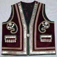 جلیقه مخمل محلی با سکه قدیمی (الشتر)