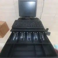 کشوی پول فروشگاهی اتومات همراه با مانیتورو کیبورد