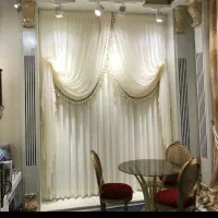 پرده آماده نصب همراه چوب پرده سفارش شستشو نصاب|پرده، رانر، رومیزی|مشهد, رضاشهر|دیوار