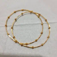 دو عدد النگوی طلا ۱۸ عیار سایز دو (۶ گرم)