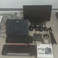 کولپد و مانیتور و موس کیبورد و لوازم تحریری