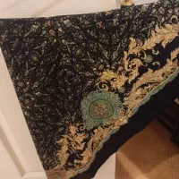 روسری سرمه آیی قواره دار