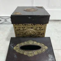 سطل اشغال با جا دستمال کاغذی سالم