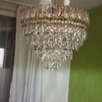 لوستر ۸ شعله طلایی|لوستر و چراغ آویز|تهران, حکیمیه|دیوار