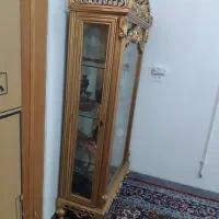 بوفه یاویترین چوب گردو|بوفه، ویترین، کنسول|قم, آزادگان|دیوار