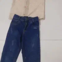 پیراهن وشلوار لی پسرانه