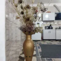 گل و گلدان  و دوچرخه ثابت ورزشی