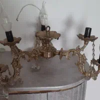 لوستر برنز سه شاخه دوتایی