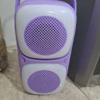 اسپیکر بلوتوثی شارژ خور  رقص نور آبی رنگ خوشرنگ