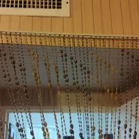 پرده ریسه ایی مهره ایی همراه با گیره