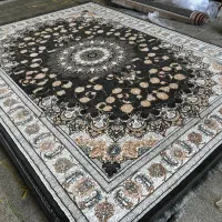 مجتمع بزرگ فرش قالی نو/دربار نقره ای طوسی/ بشتاب