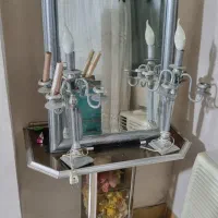 آینه شمعدان جنس برنج