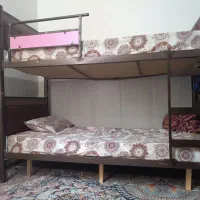 تخت خواب فلزی دو طبقه|تخت و سرویس خواب|اردکان, |دیوار