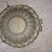 پذیرایی مسی عتیقه تمام قلم کاری کاردست