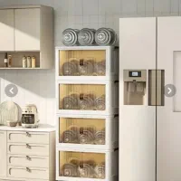 کابینت تاشو ( فایل) پلاستیکی لوکس چرخدار ۳،۴و۵طبقه