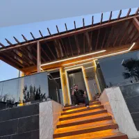 پله سونا الاچیق ترموود کلبه چوب پلاس رنگ چوب نجاری