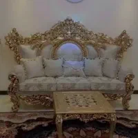 مبل سلطنتی طلایی. طوسی 9 نفره