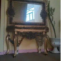آیینه و کنسول چوبی بزرگ