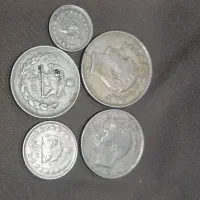 سکه قدیمی دوره شاهی و اوایل انقلاب و سکه خارجی|کلکسیون سکه، تمبر، اسکناس|کرج, باغستان|دیوار