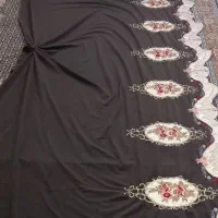 والان مخملی قهوه ای رنگ