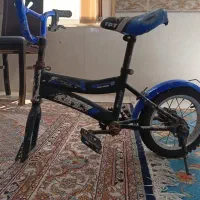 سلام دوچرخه آبی و مشکی ۱۲ تنه بلند