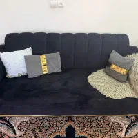 مبل راحتی مکانیزه تخت شو ۸نفره صدفی