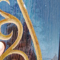 کتیبه ۴متره کسی لازم داشت بیاد پیوی|پرده، رانر، رومیزی|نهاوند, |دیوار