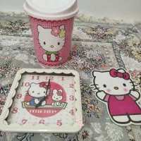 ست موس پد سطل زباله و ساعت دیواری