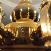 لوستر ۸ شاخه طلایی رنگ ثابت|لوستر و چراغ آویز|کرج, عظیمیه|دیوار