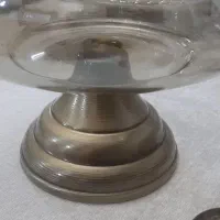 ظرف و شمعدان شامپاینی برنزی و شکلات خوری گوزن.|ظروف سرو و پذیرایی|صدرا-فارس, فاز ۱|دیوار