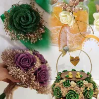 گیفت. سینی حنا.دستبند.کیک حنا.