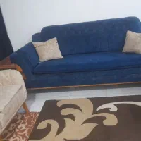 مبل ۸نفره  ب همراه جلو مبلی ومیزعسلی نوی نو|مبلمان خانگی و میز عسلی|اهواز, کوی علوی|دیوار