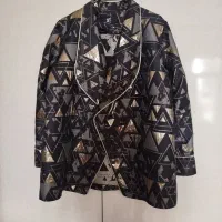 مانتو کتی مجلسی ژاکارد نو